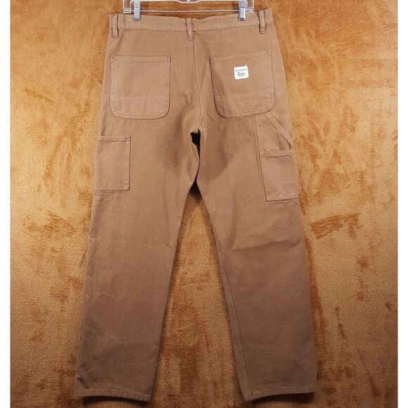 ROY ROGERS x DAVES NEW YORK Pants Mens Size 32 Brown Carpenter STATEMENT $160 - Picture 3 of 7